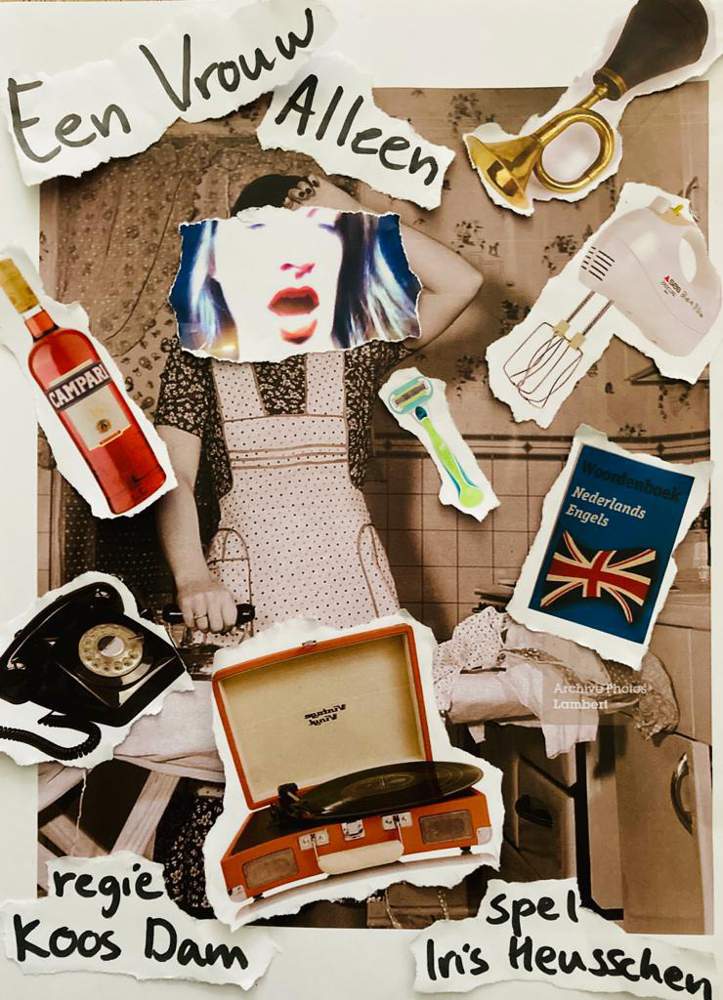 een vrouw alleen affiche